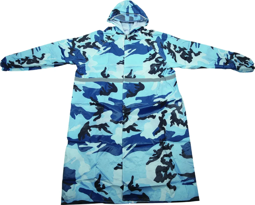 DN CAMO 575 Long Rain Coat (Double-Sided Reflective)